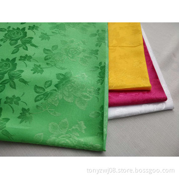 100% polyester jacquard satin